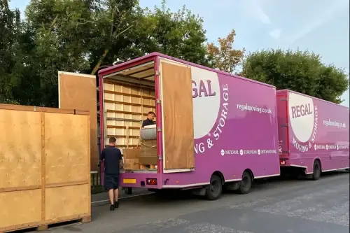 Regal Moving & Storage truck loaded for a removals Denmark move