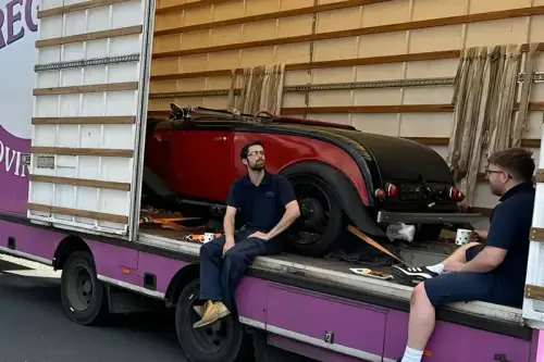 Regal Moving & Storage truck loaded with crew ready for a removals Isle of Sheppey job