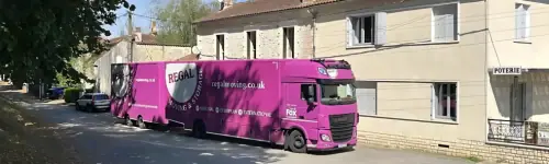 Regal Moving & Storage removal truck in France